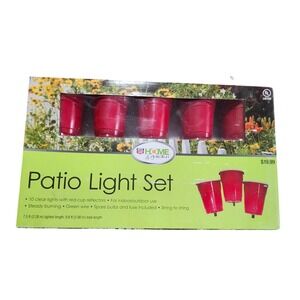 Red Solo Cup Home Patio Light Set  R
10 Clear Light 9.8ft Total Length Camper RV